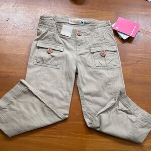 Roxy Beige Cargo Trousers